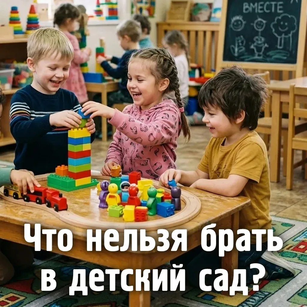 Иногда ребёнок берёт с собой в садик любимую игрушку или угощение — и это здорово! Но есть вещи, кот
