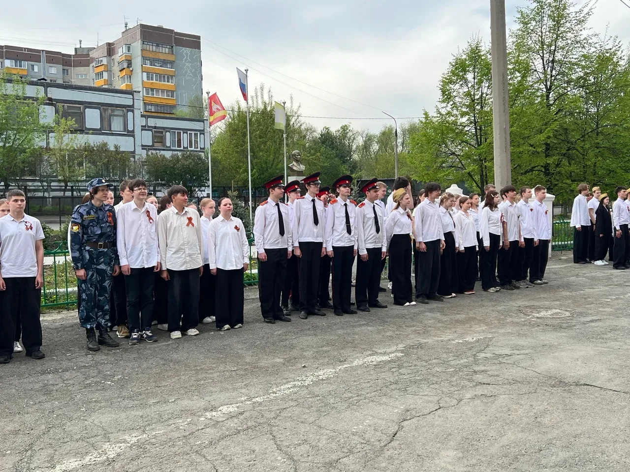 Смотр строя и песни "Наследники  Победы". В школе  состоялось  одно из самых ожидаемых и значимых ме