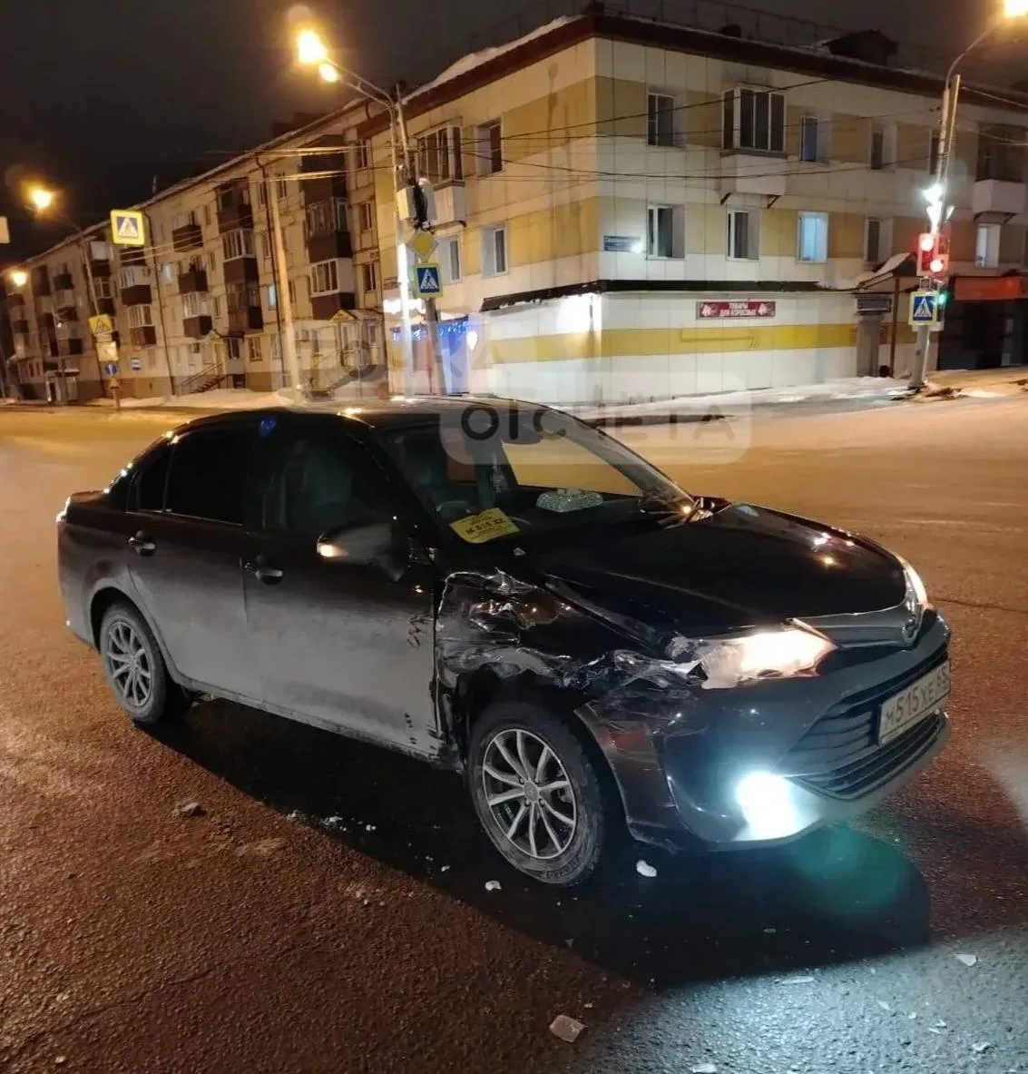 ❗️Неизвестный автомобиль врезался в седан и скрылся с места ДТП в Южно-Сахалинске  Госавтоинспекция 