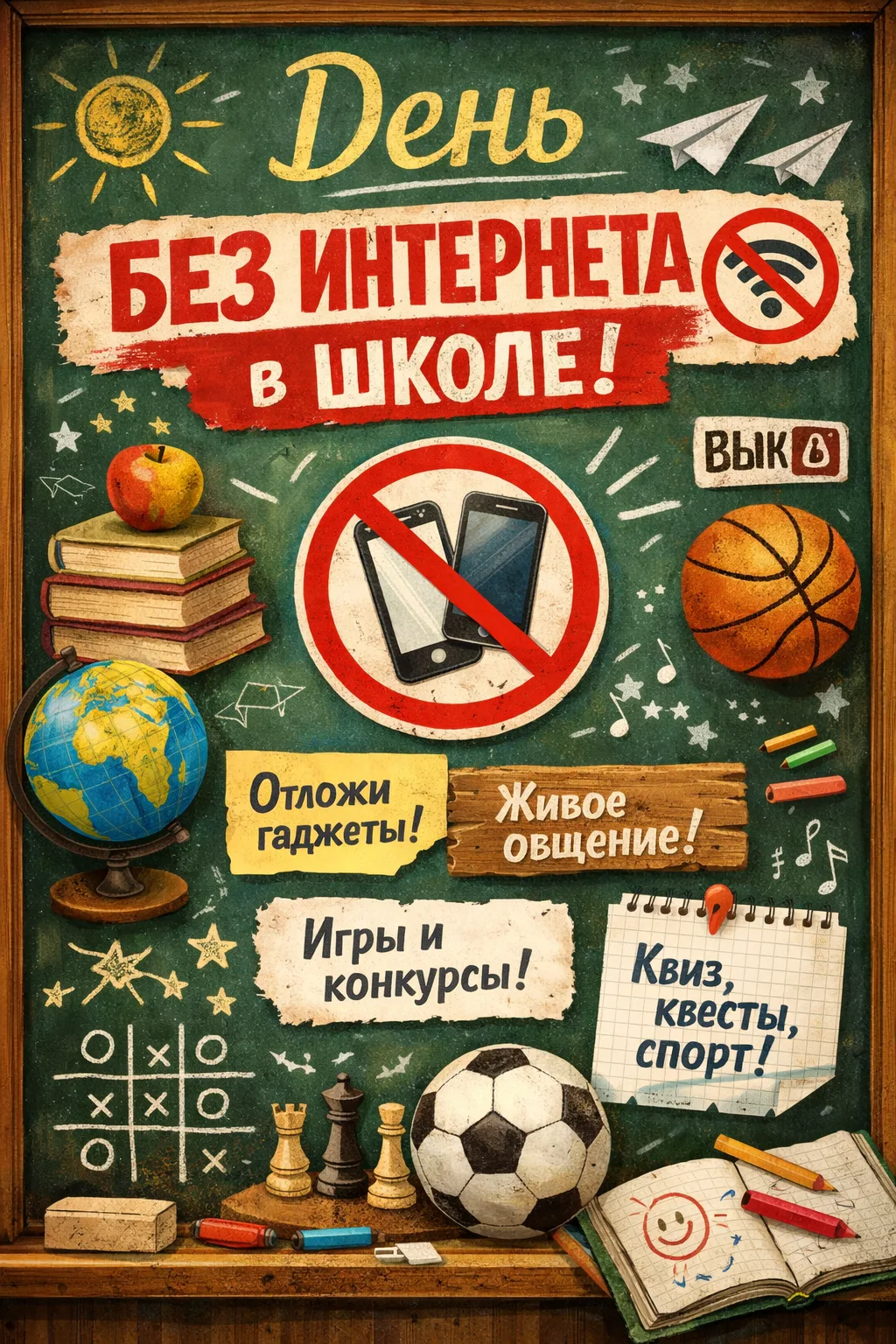 22 и 23 января! Мы объявляем "Дни без интернета" и приглашаем вас окунуться в мир реальных игр, живо
