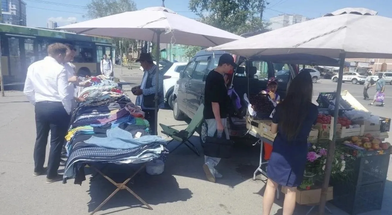 👮🏻‍♀️В центре Барнаула прошёл рейд по пресечению несанкционированной уличной торговли