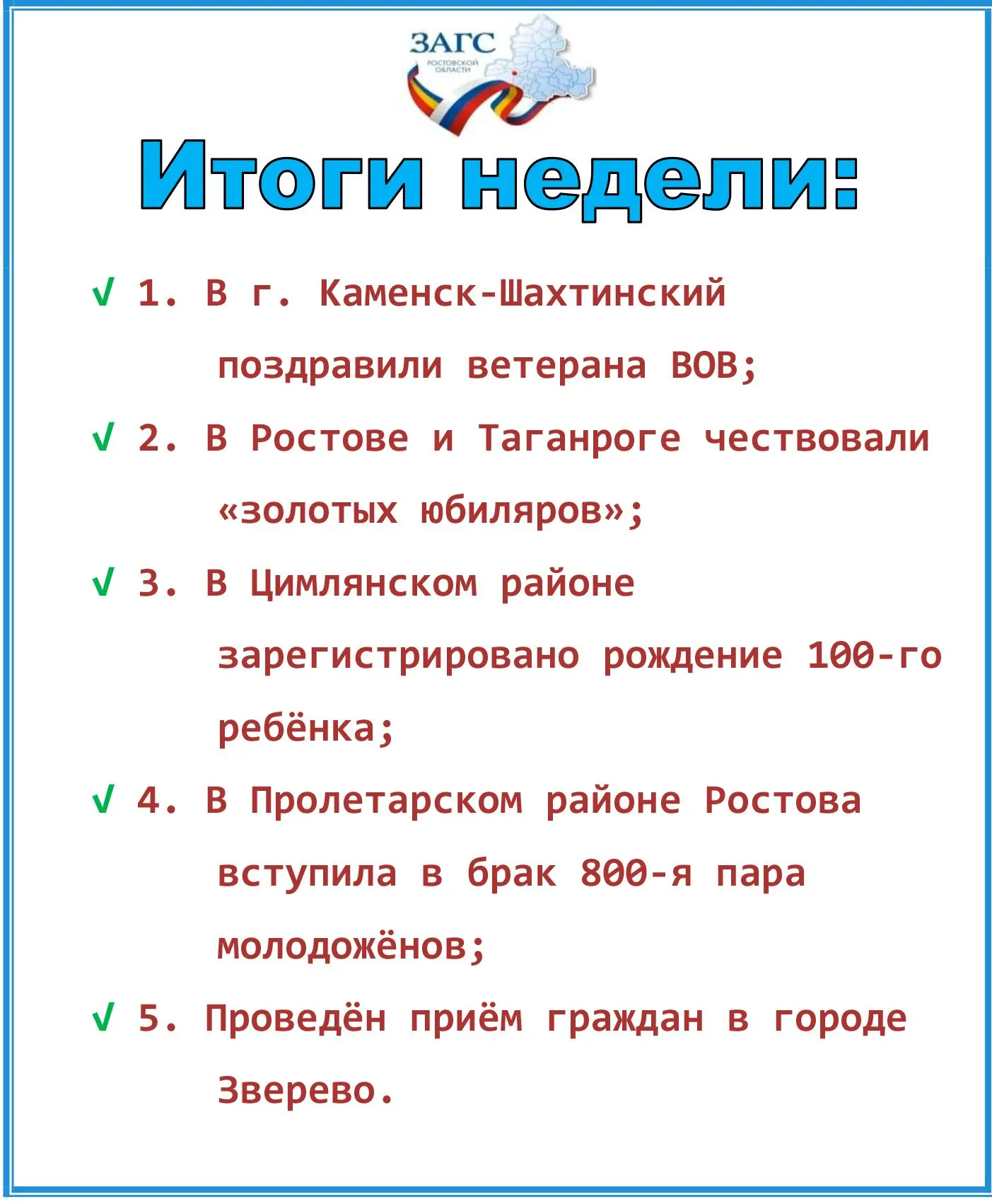 🌟 Итоги недели. 📆✨