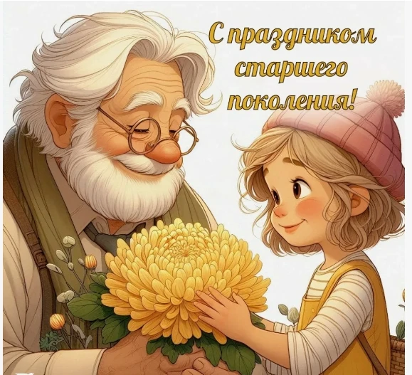 🎉 С Днём пожилого человека, дорогие бабушки и дедушки! 🎉