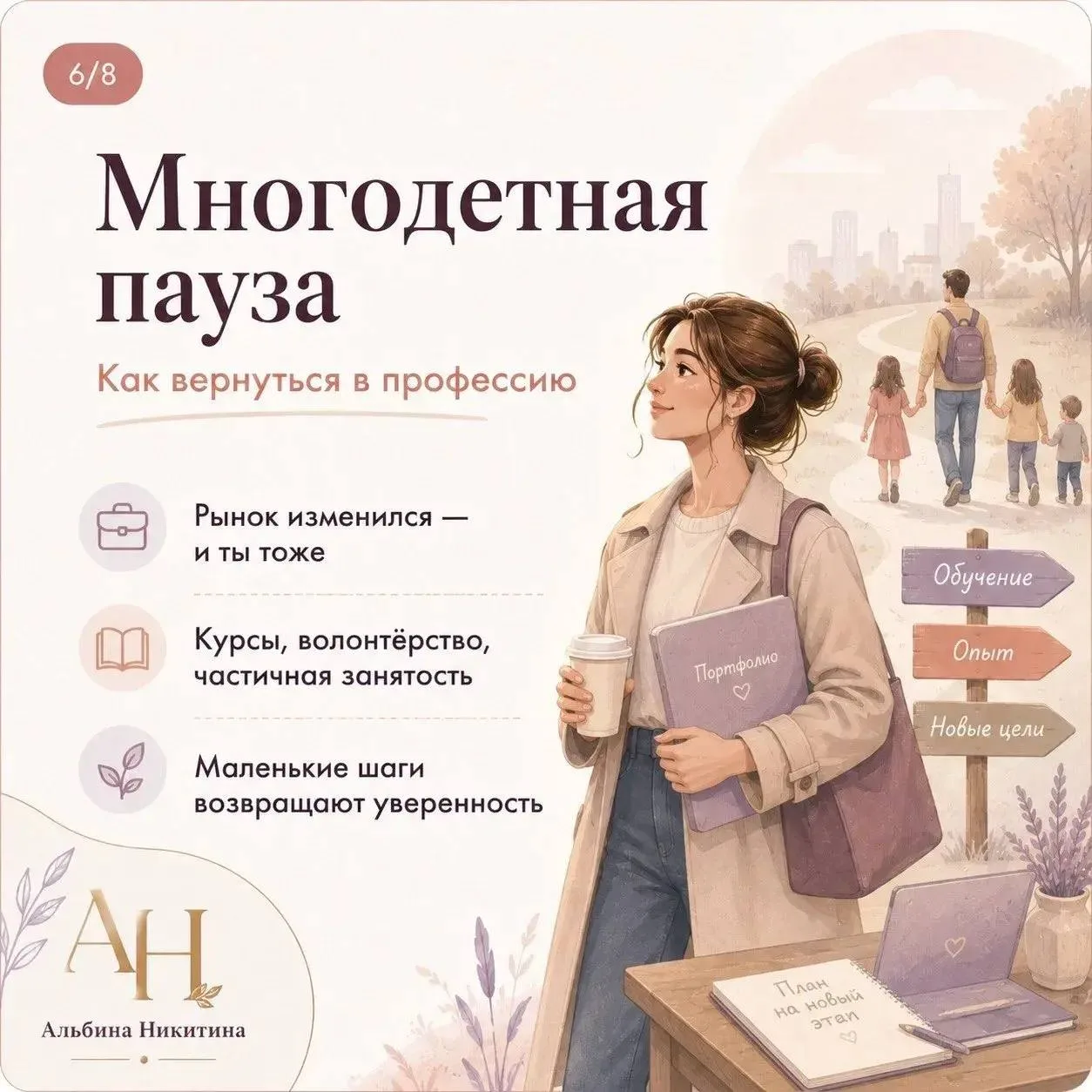 6.МНОГОДЕТНЫЕ ПЕРЕРЫВЫ: годы вне рынка труда