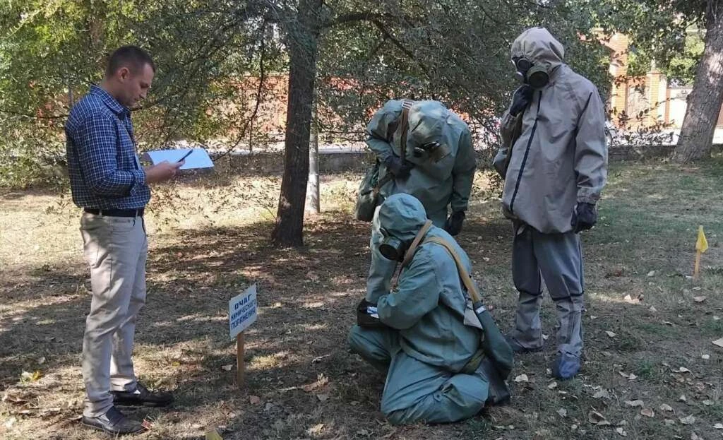 В Волгодонске прошли соревнования постов радиационно-химической разведки