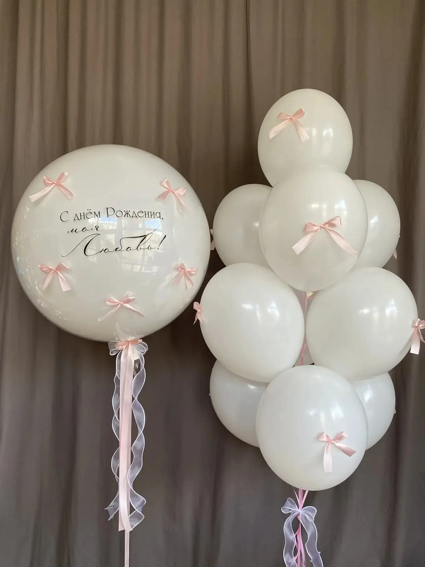 Нежная композиция с бантиками 🎀
