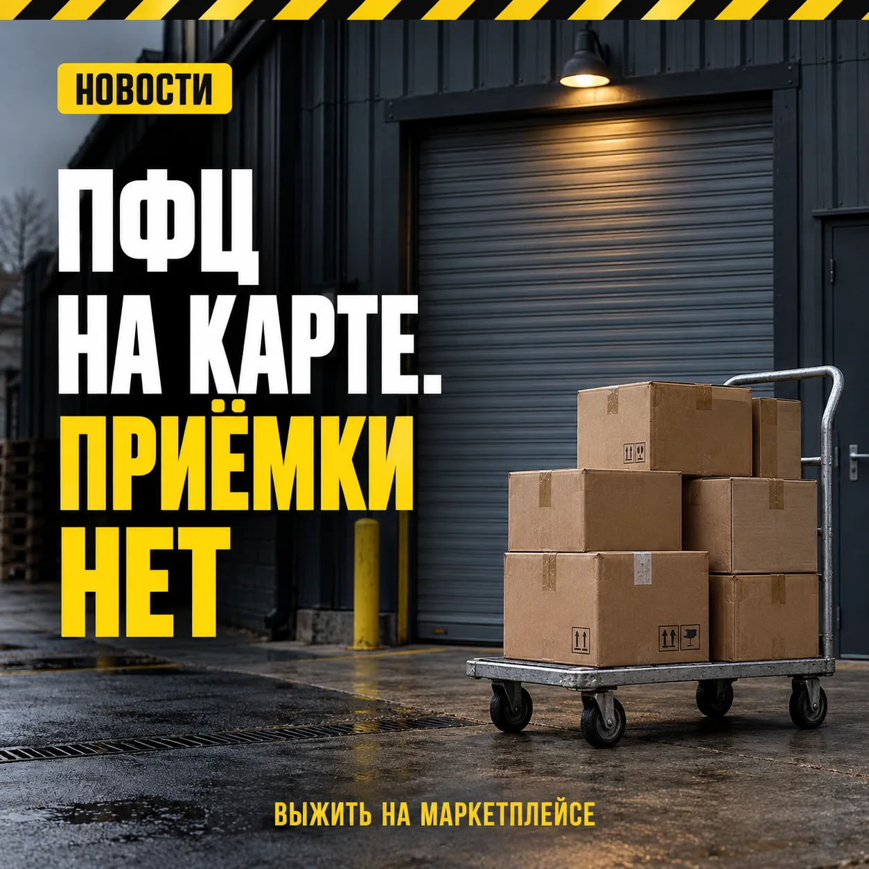 НА КАРТЕ СКЛАД ЕСТЬ. А ТОВАР СДАТЬ НЕ ПОЛУЧАЕТСЯ