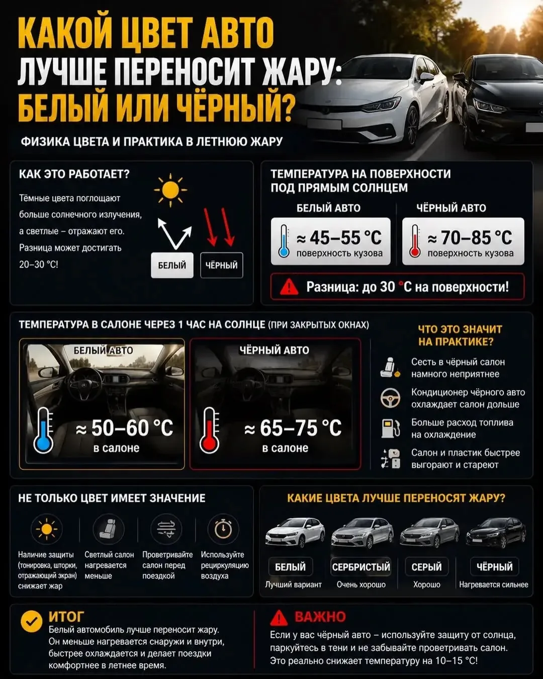 🚗 Белый или чёрный?