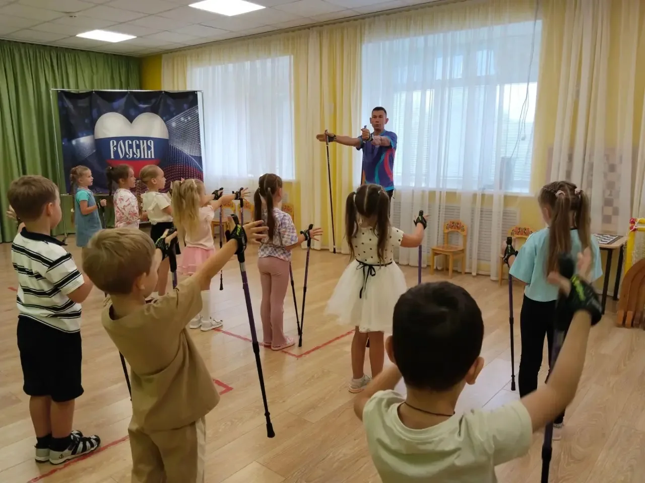 Сегодня у нас прошло особенное физкультурное занятие! 💪
