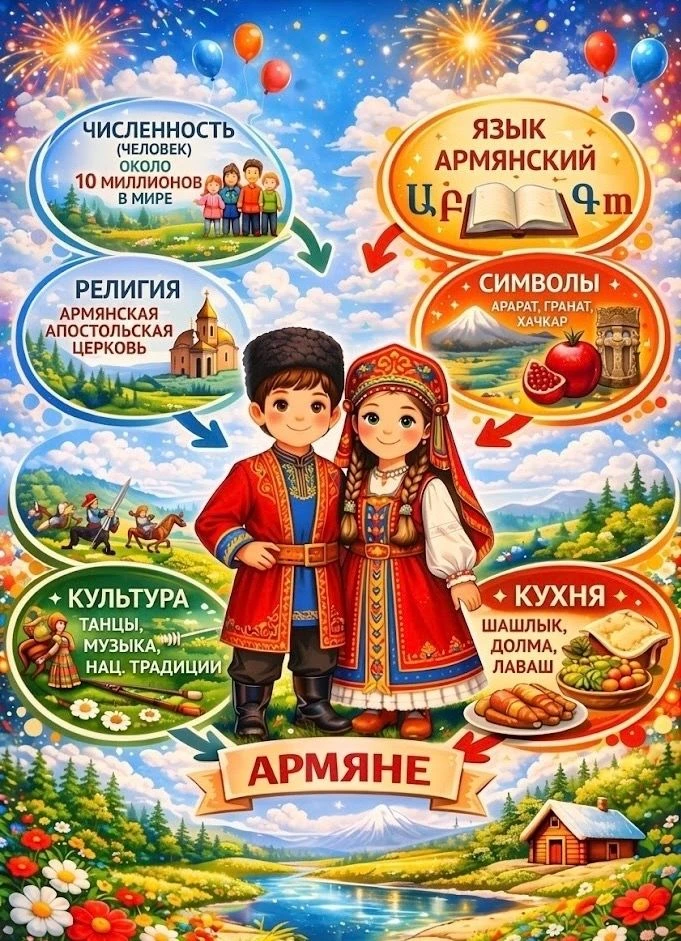 Армянский народ — один из древнейших в мире: его история насчитывает тысячи лет, а армянский язык от
