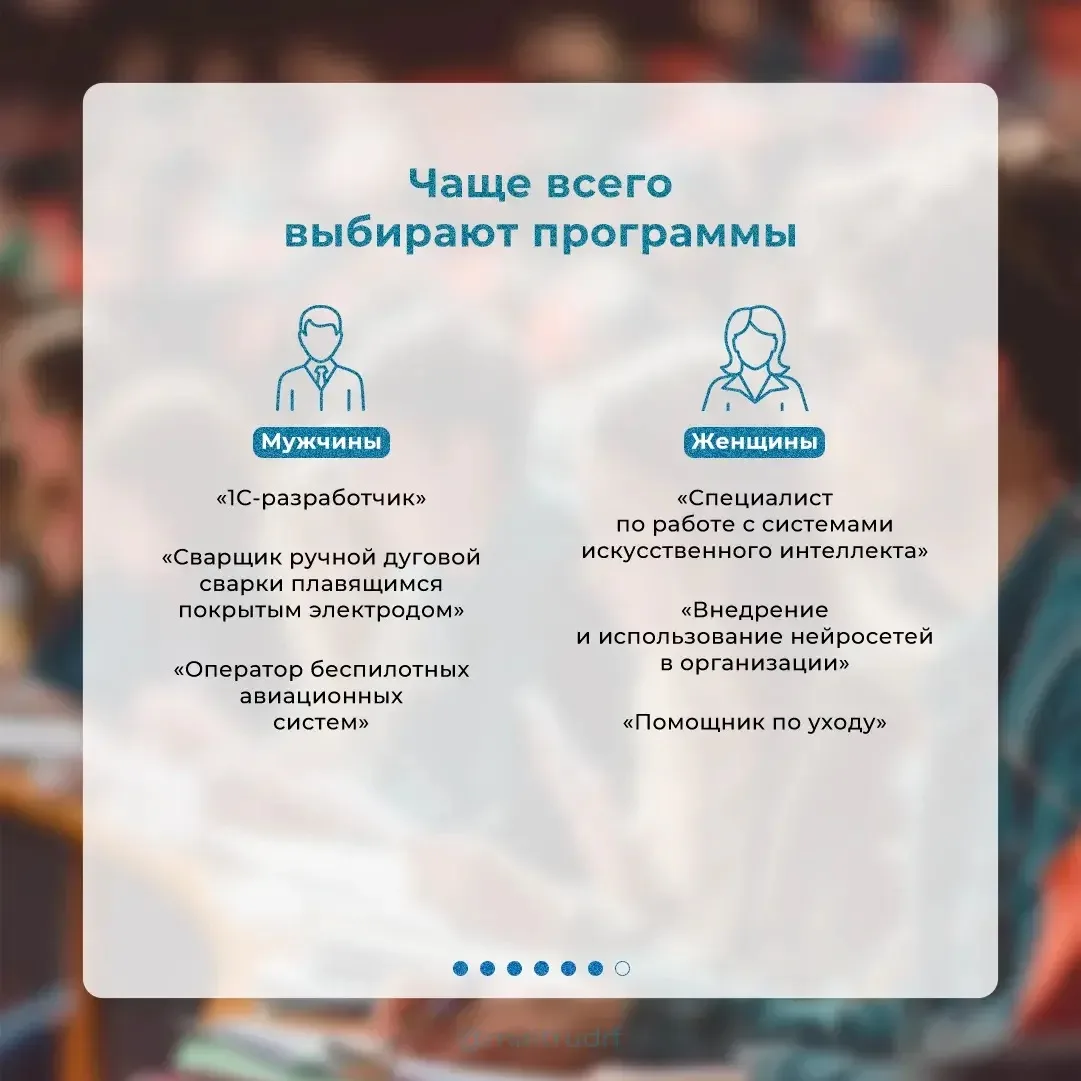 Ваш билет в новую профессию: бесплатное обучение по нацпроекту «Кадры»  «В 2026 году в перечень для 