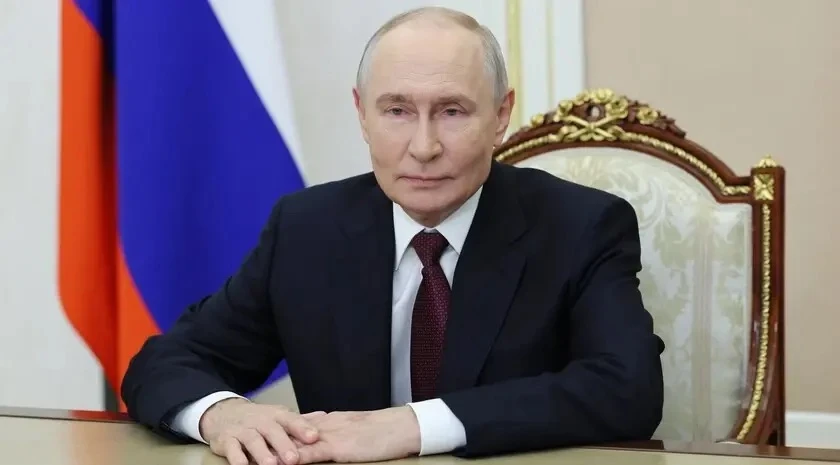 Президент России Владимир Путин поздравил россиян с Днем воссоединения новых регионов с...