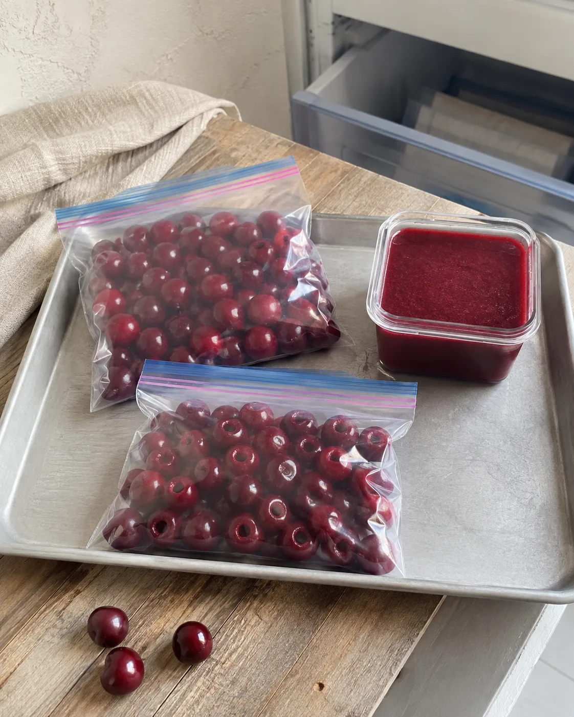 🍒 Заморозка черешни тремя способами