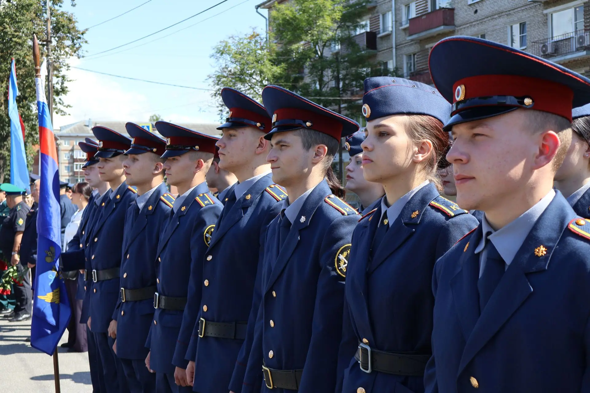 Личный состав Псковского филиала университета принял участие в митинге, посвященном 82-...