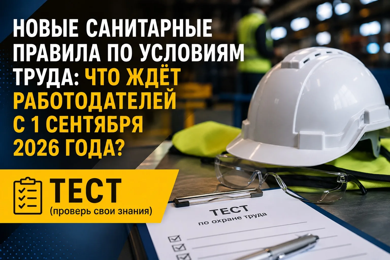 ❓ Вопрос 1

С какой даты вступают в силу новые санитарно-эпидемиологические требования к условиям тр
