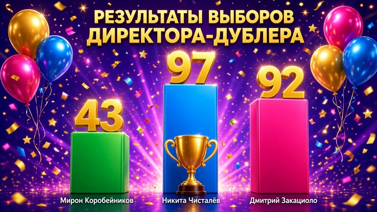 🏆Сегодня в нашей школе прошли выборы директора-дублёра ко Дню самоуправления!