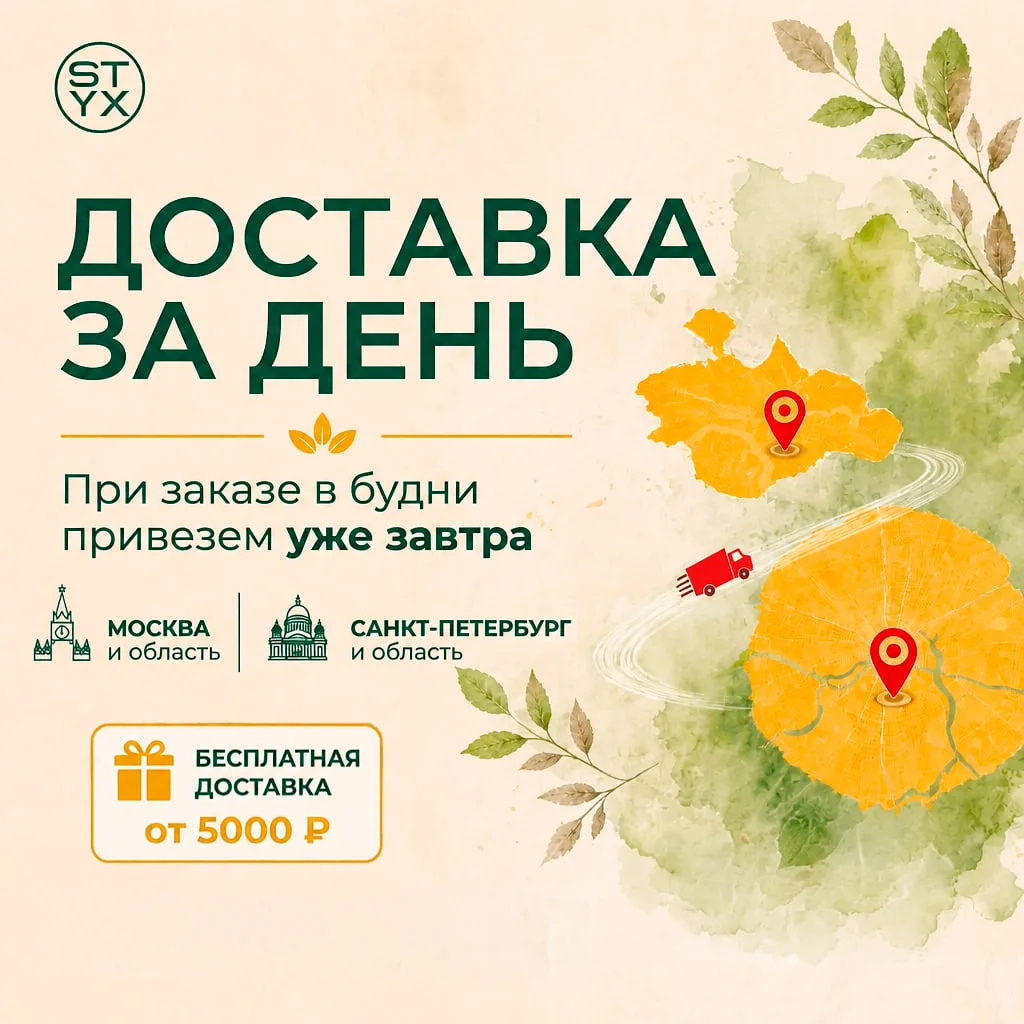 ДОСТАВКА ЗА 1 ДЕНЬ ❗️

Отличная новость для тех, кто живет в Москве, Московской области, Петербурге 