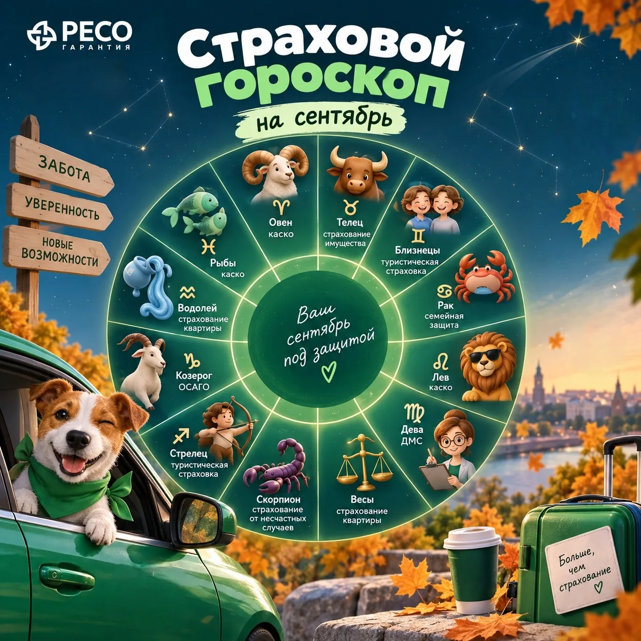 🔮 Страховой гороскоп на сентябрь