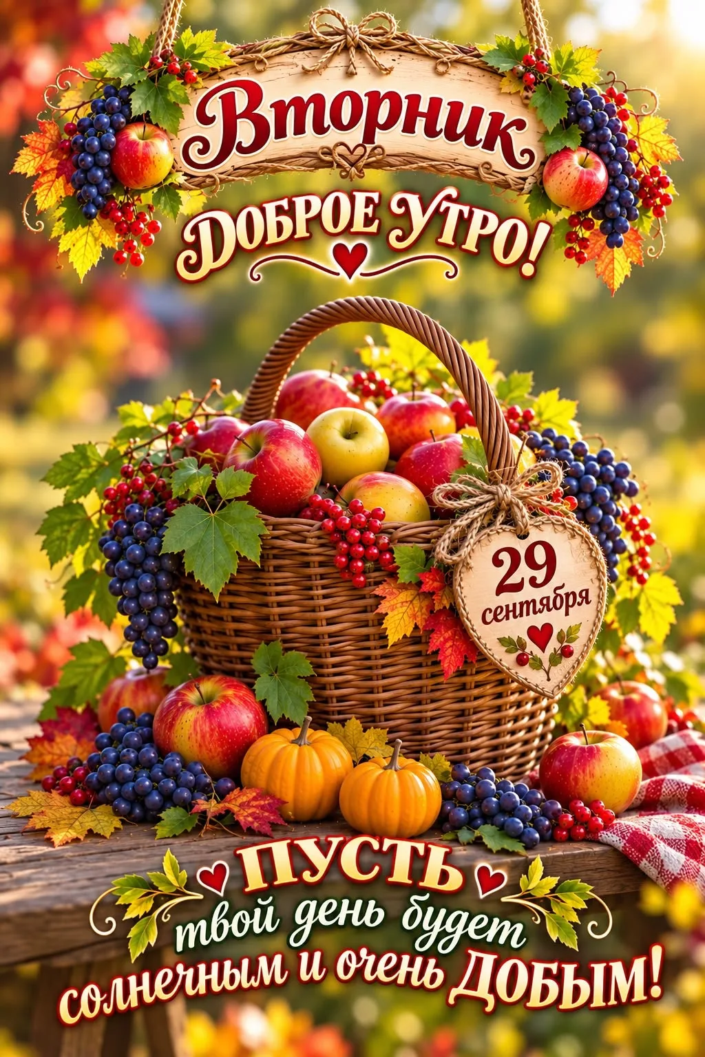 С добрым утром вторника!🍂🍁