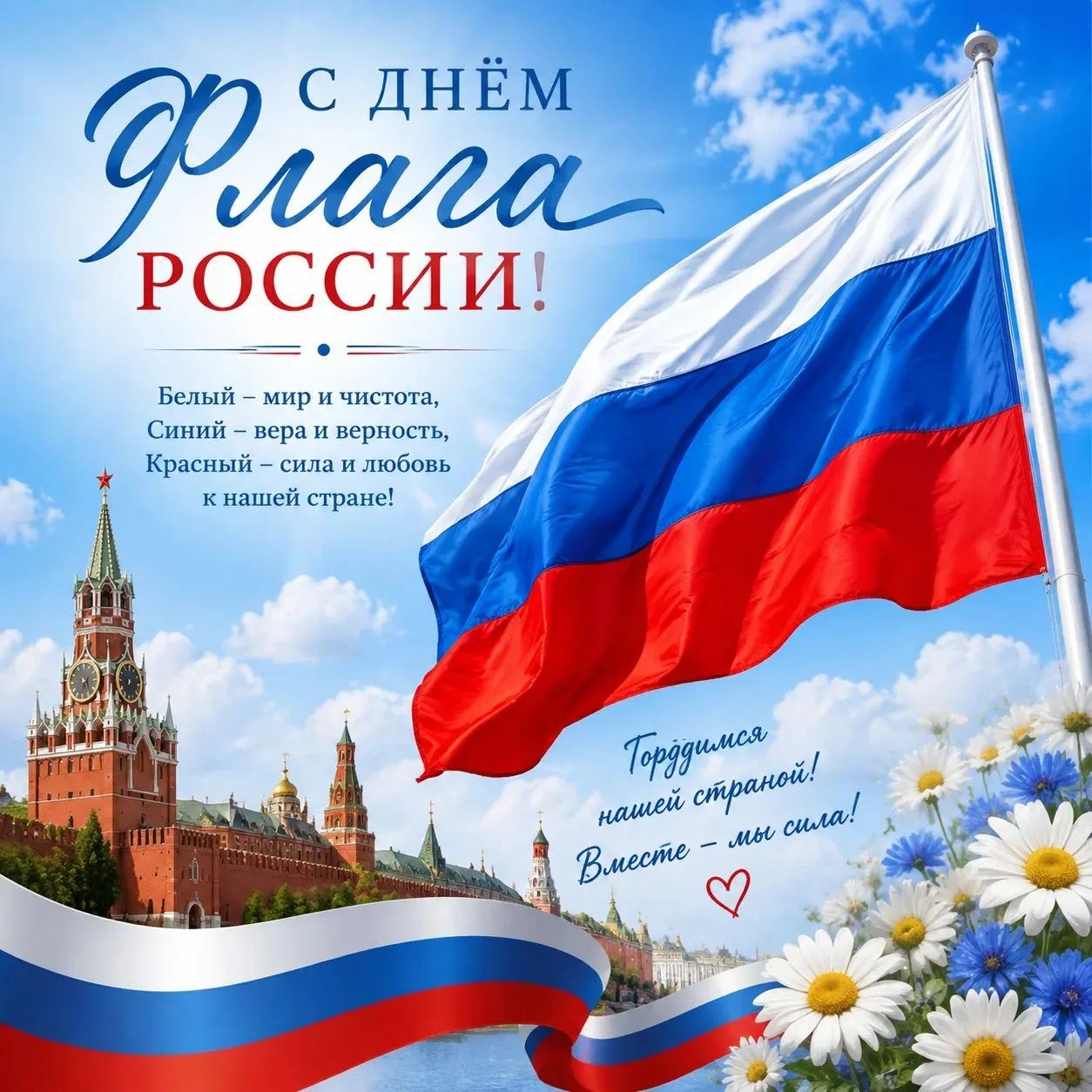 🇷🇺 Поздравляем всех россиян с Днем флага России!