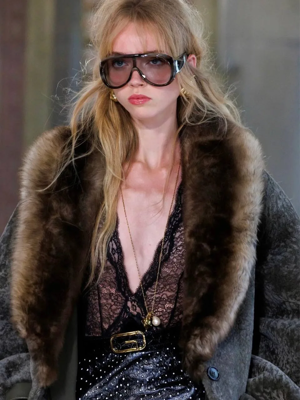 Та самая маска с показа Gucci уже в Очки Бутик 🤎