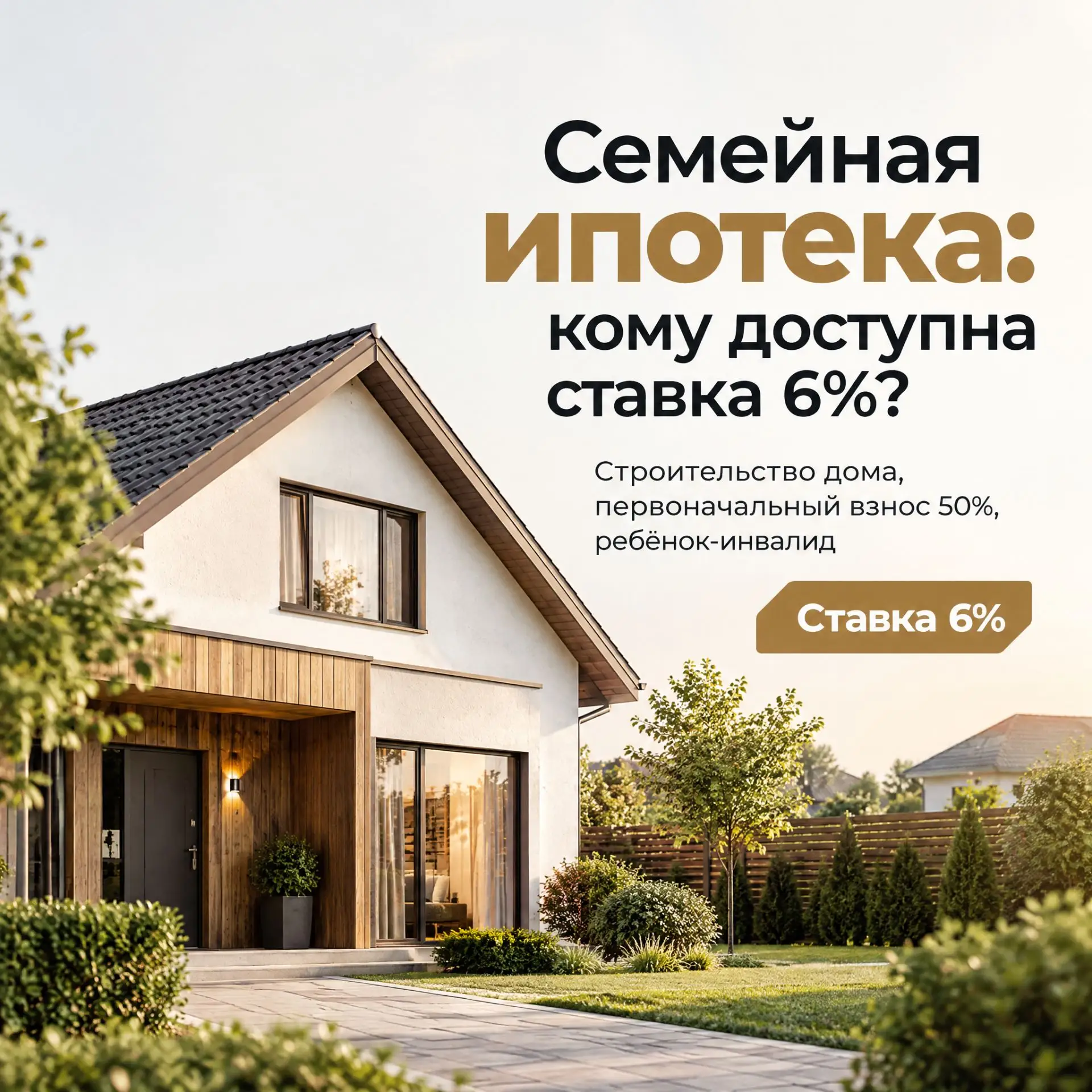 Семейная ипотека: для кого ставка 6% остаётся доступной?