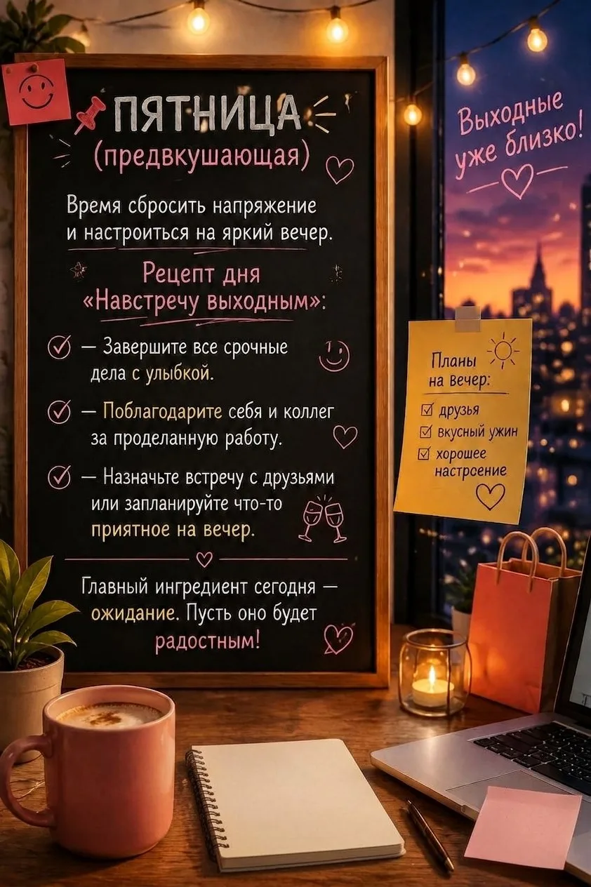 📌 ПЯТНИЦА (предвкушающая)