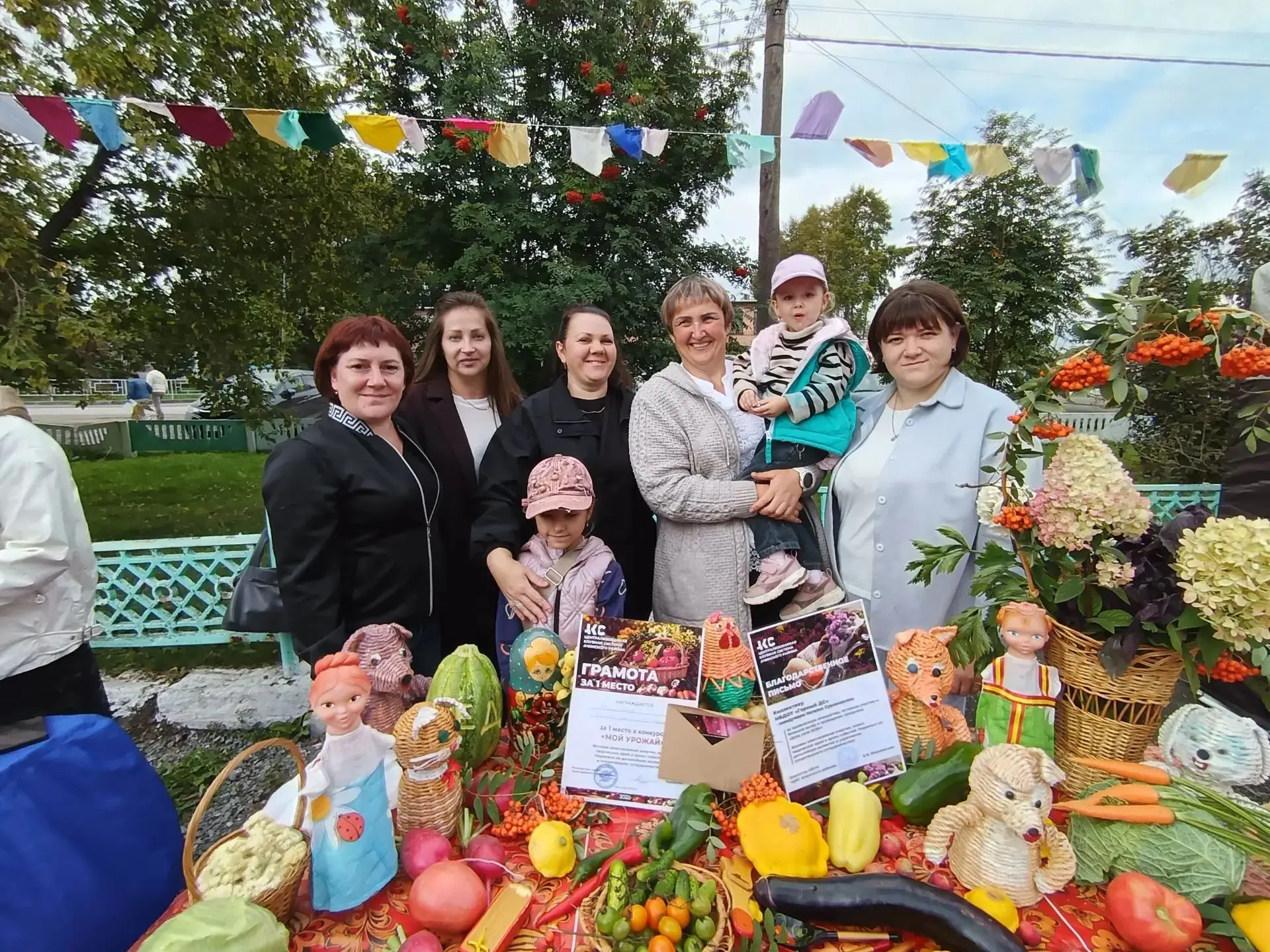 🎉Команда нашего детского сада — победитель ярмарки ко Дню села!