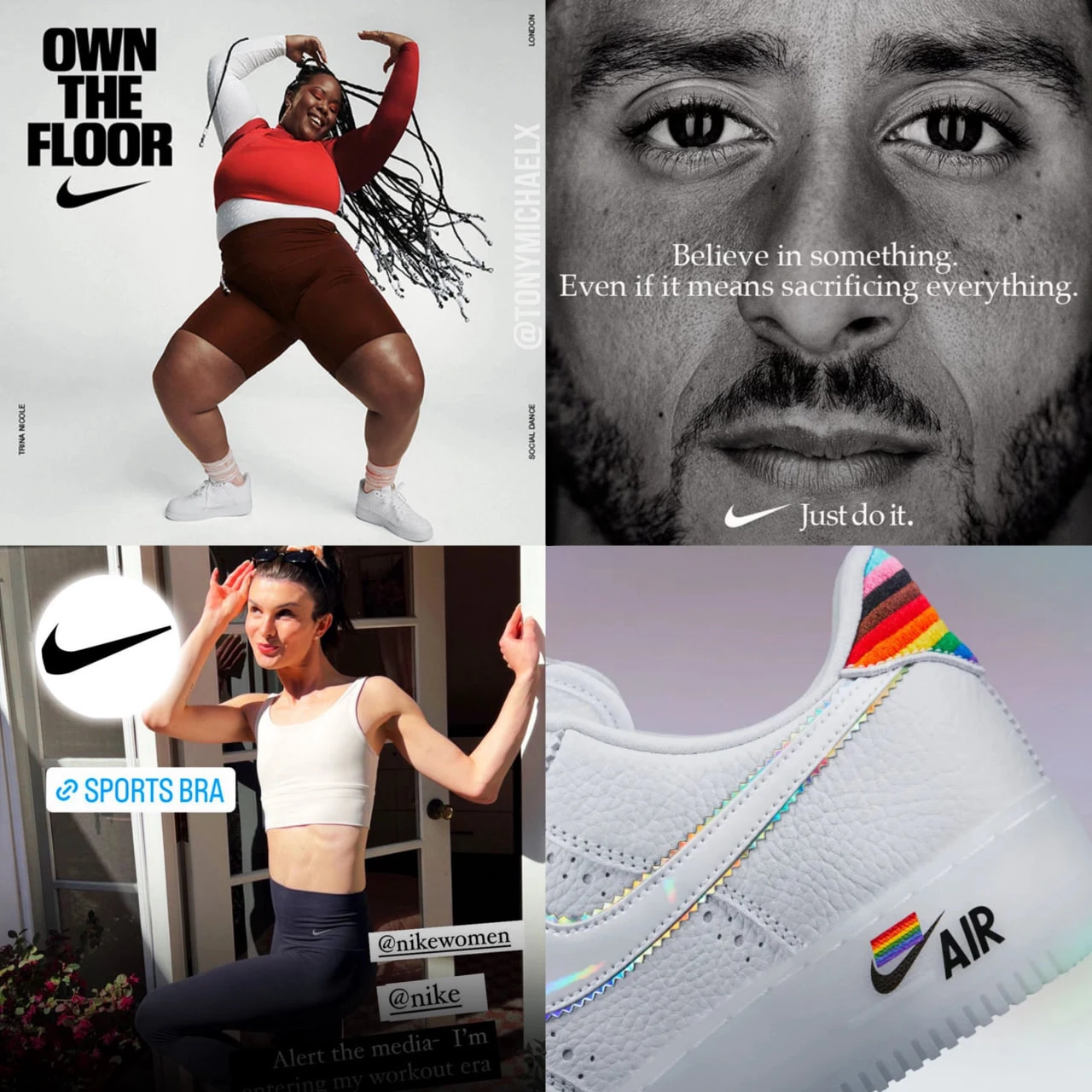 Акции компании Nike упали на 83% после того, как продукты компании прорекламировали тра...