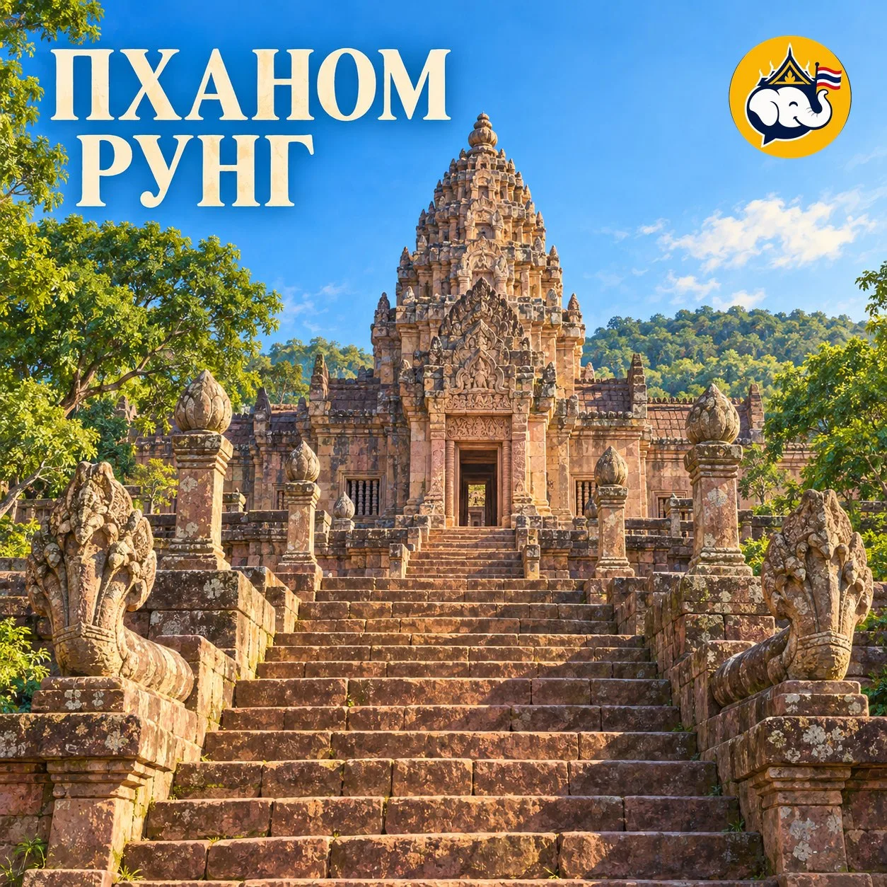 🇹🇭 Пханом Рунг: зачем храм построили на вулкане?