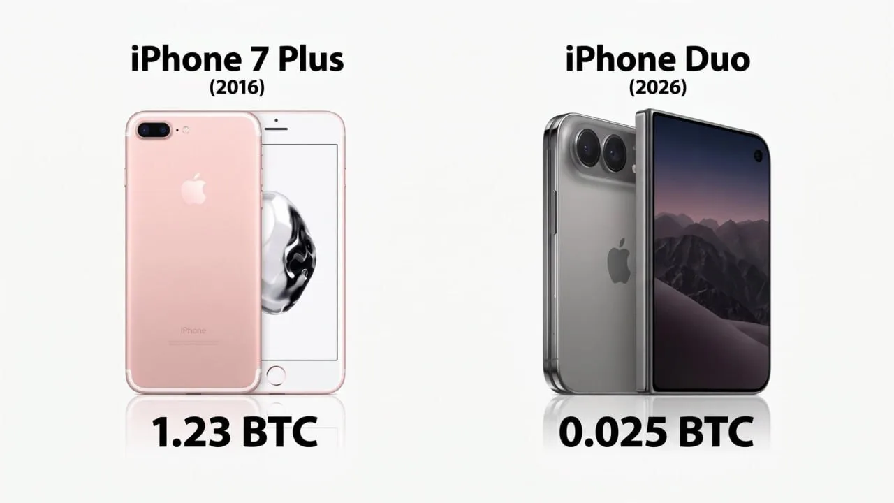 Как изменилась цена iPhone в BTC 👀