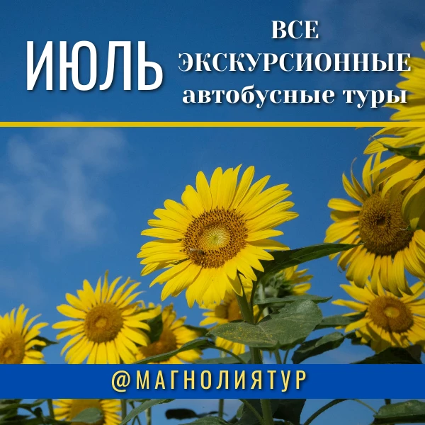 Все экскурсионные программы в июле. Автобусом из Тулы. Кому подробные программы, пишите...