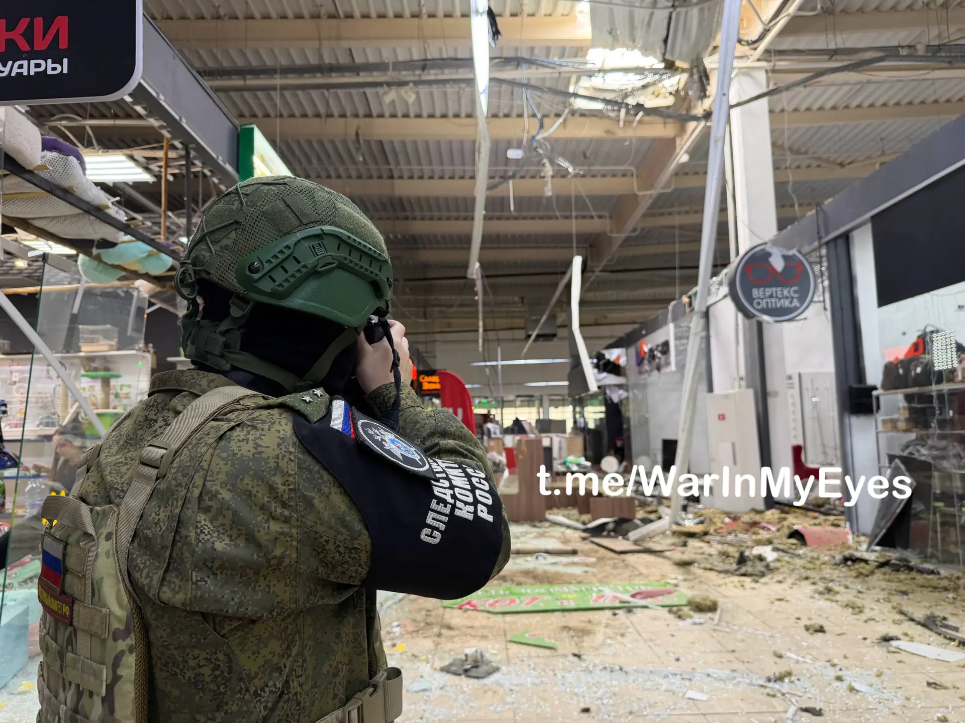 Последствия обстрела Торгового Центра в Макеевке сегодня ночью