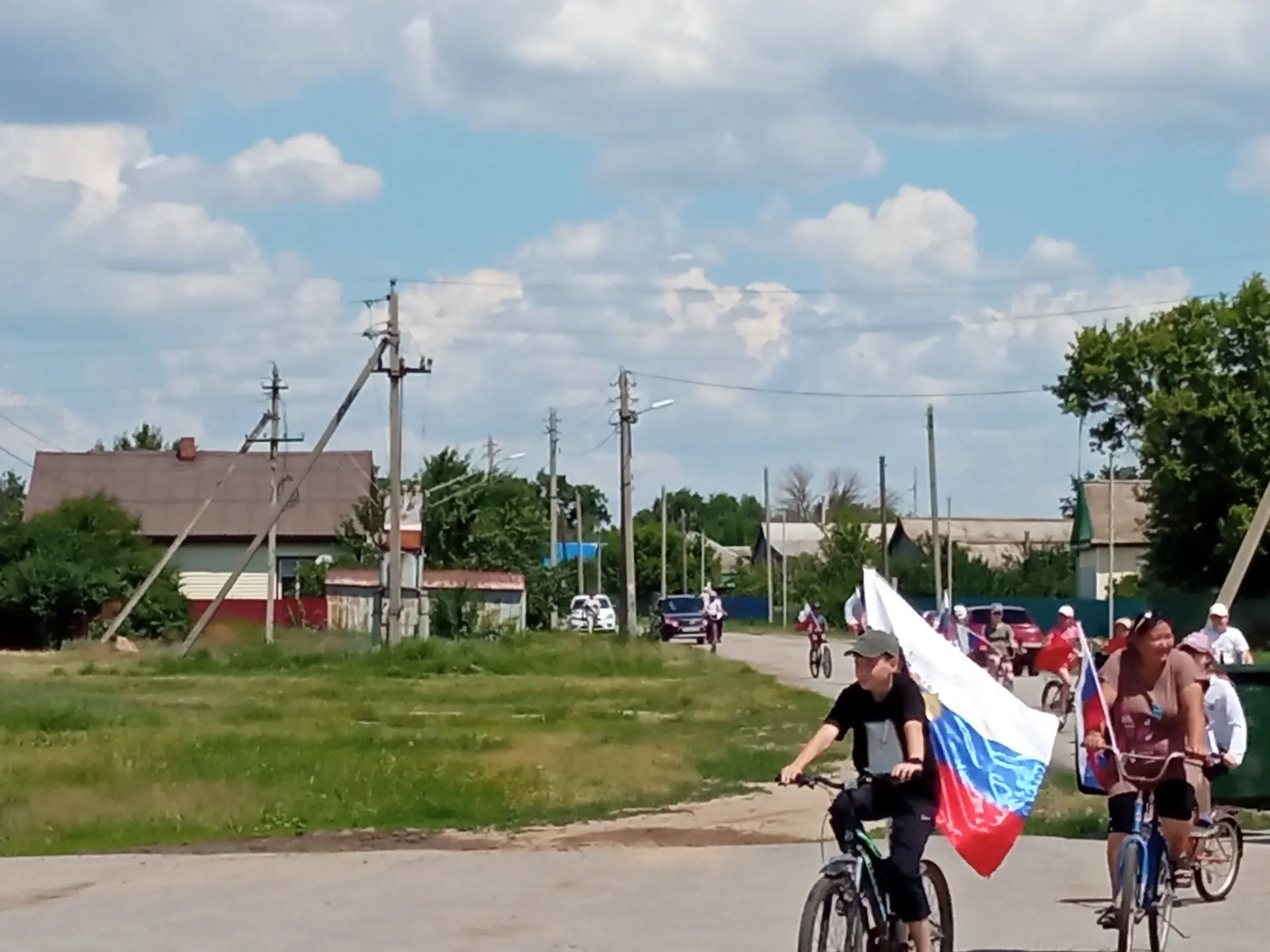 Велопробег, посвященный Дню России.