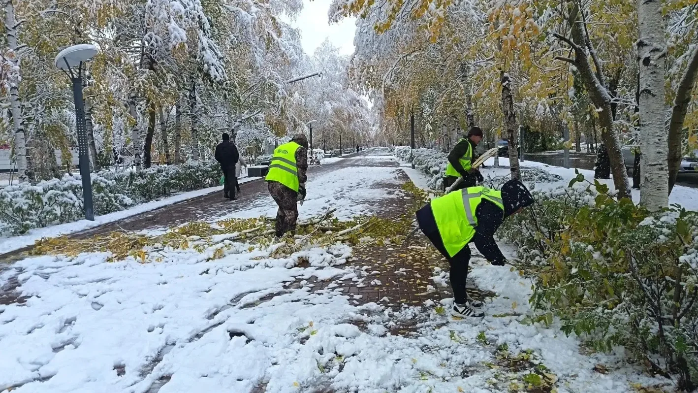 В Сургуте убирают последствия непогоды и восстанавливают электроснабжение