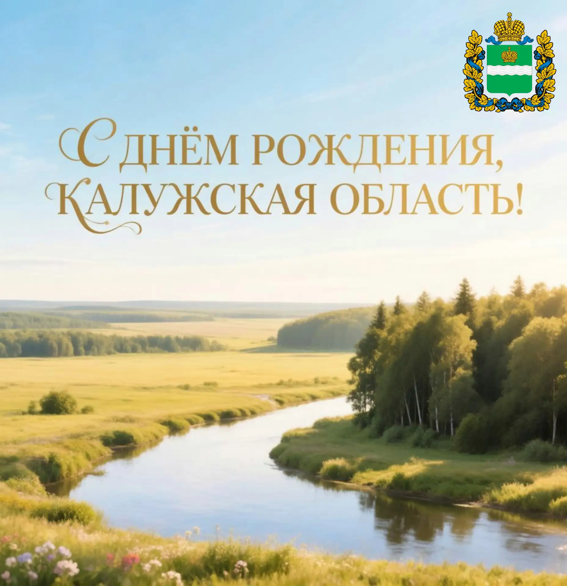 🎉С днём рождения, наша Калужская область!
Дорогие друзья, от всего сердца поздравляем вас с нашим о