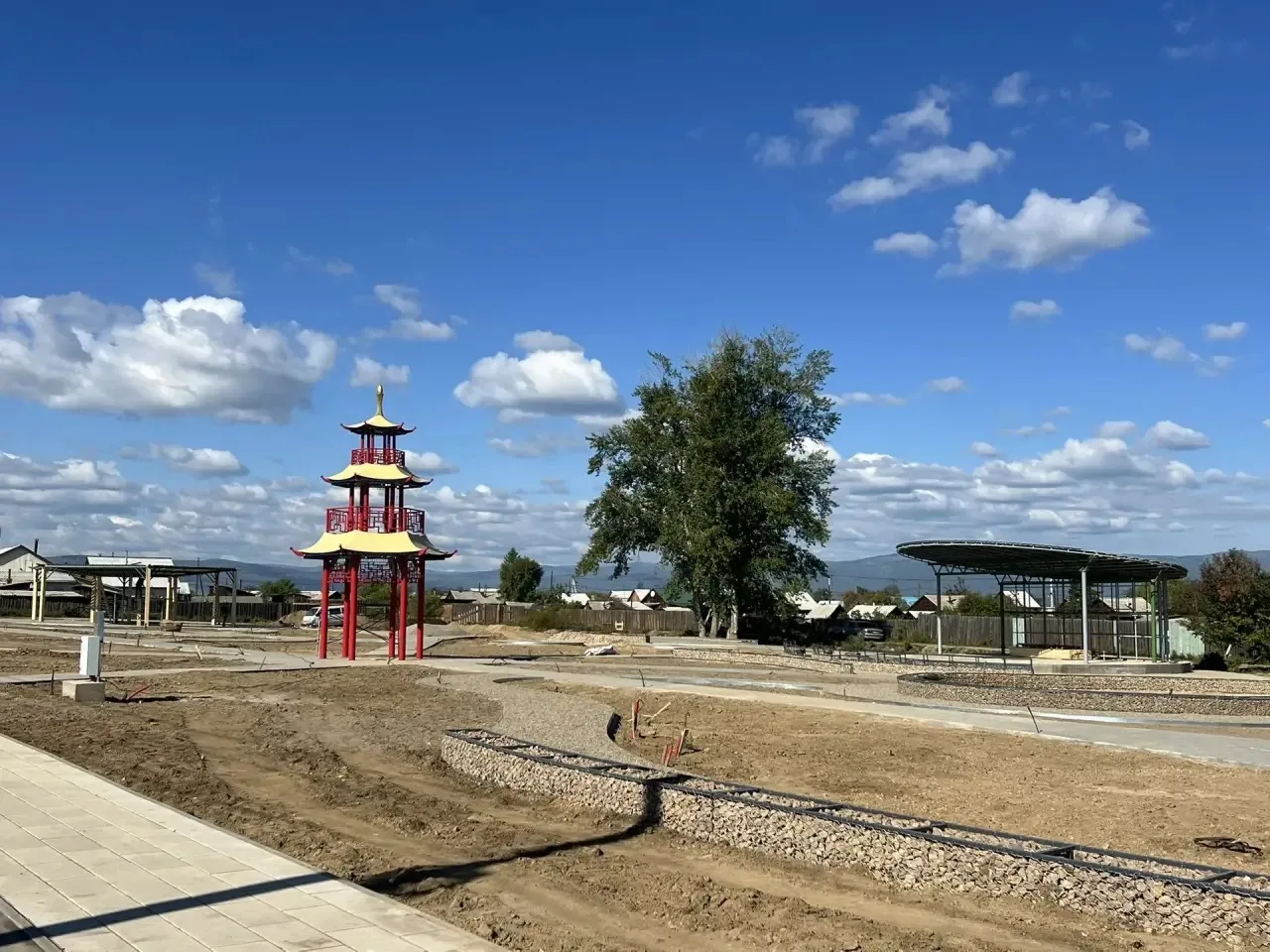 💫 В Иволгинском районе продолжается благоустройство парка «Замай Эхин»