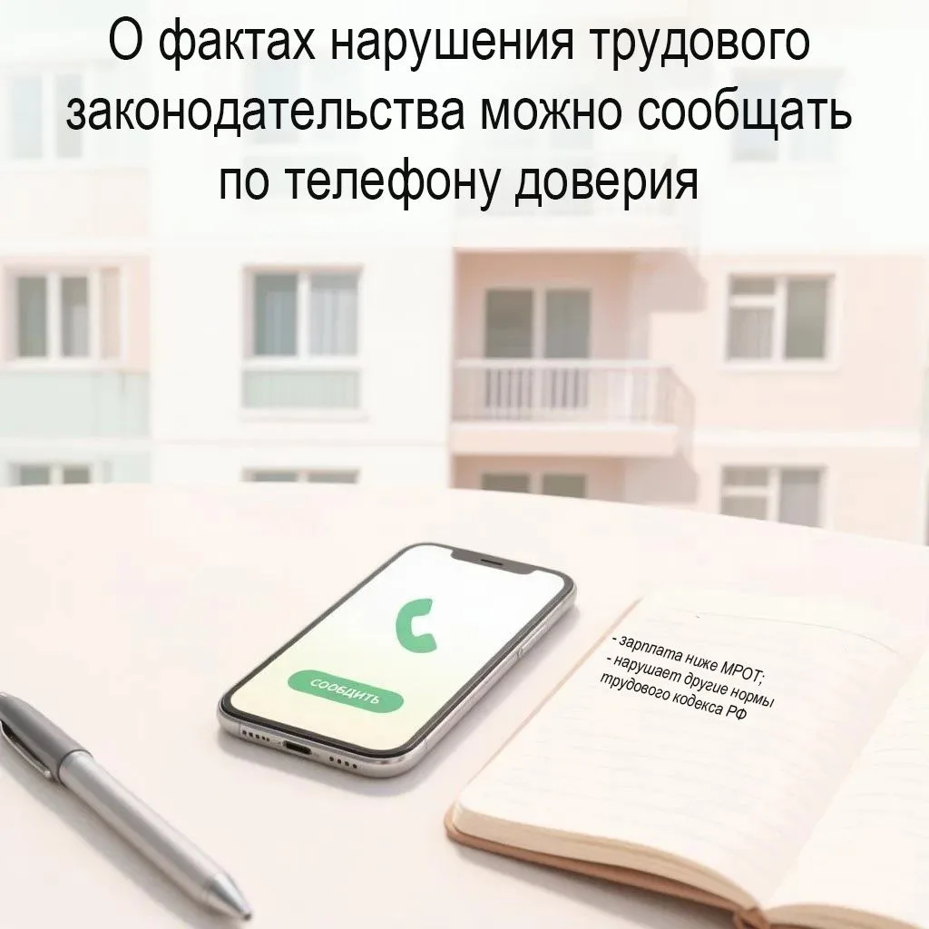 Уважаемые туринцы,  о фактах нарушения трудового законодательства можно сообщать по тел...