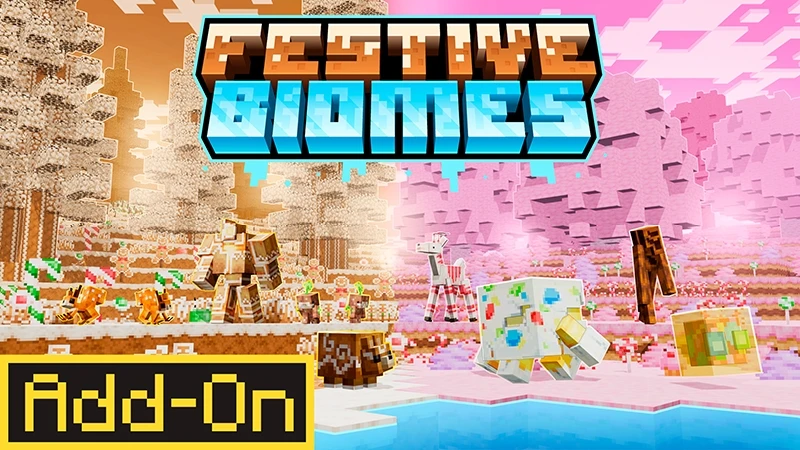 Add-on "Festive Biomes" Кто сказал, что Рождество не может быть каждый день? Праздничные биомы напол