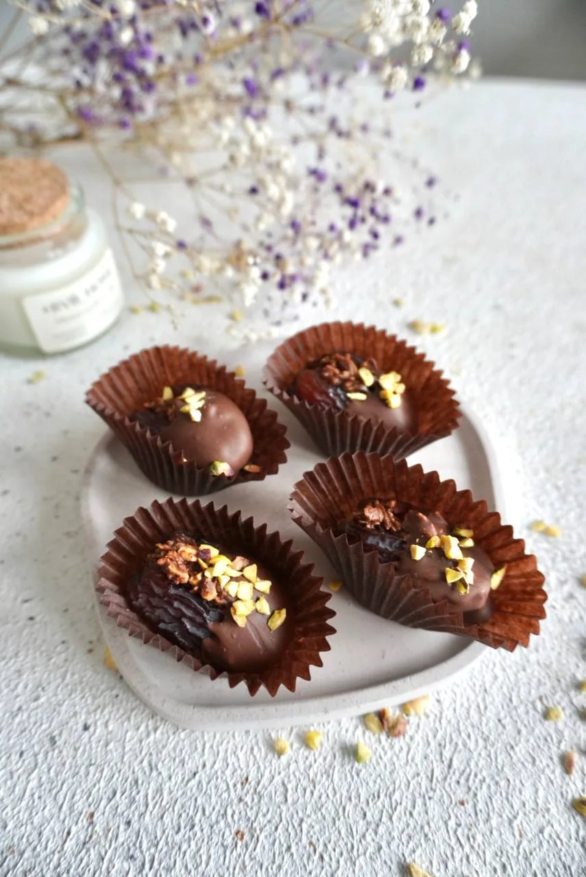 Быстрый рецепт вкуснейших Дубайских фиников в шоколаде🌴🍫