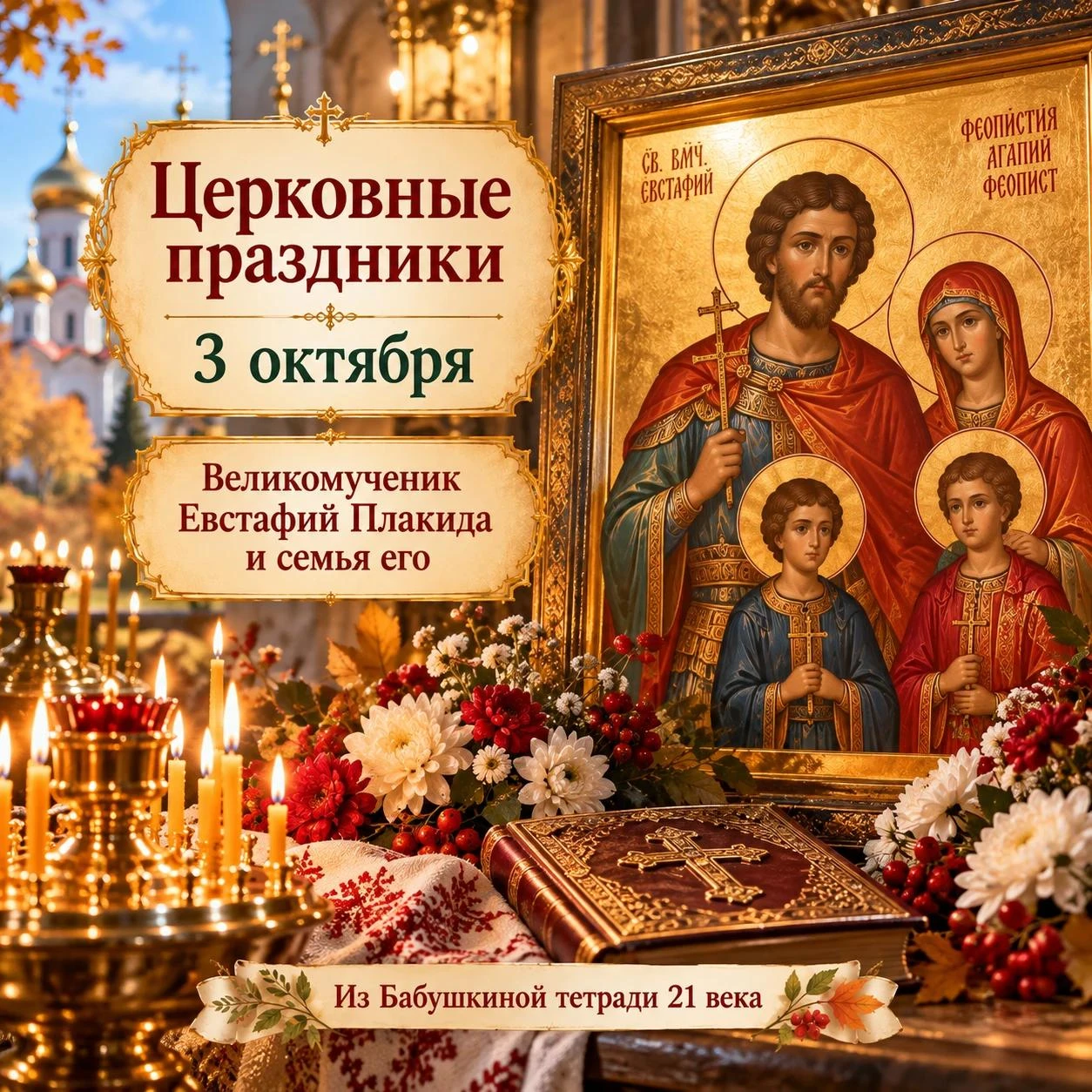 Церковные праздники – 3 октября 🌿