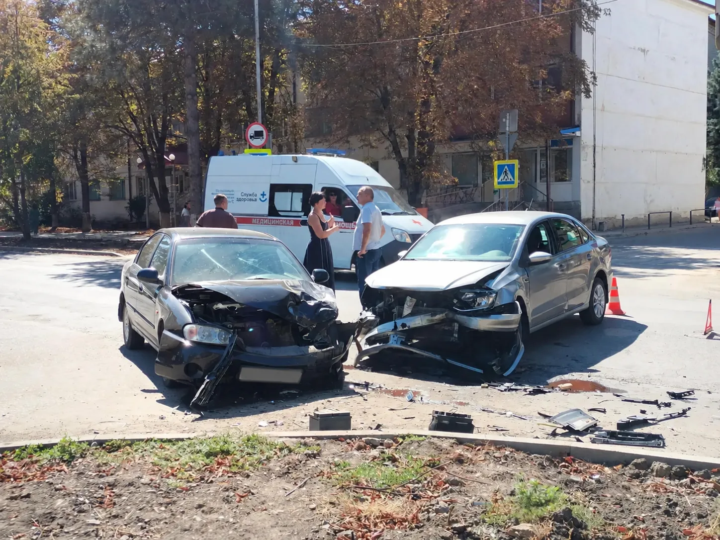 🚨 На перекрёстке Красной и Мира произошло ДТП