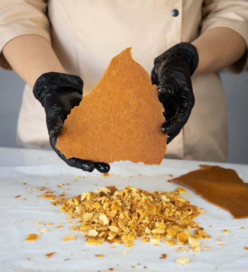 Готовим вафельную крошку сами👇🏻