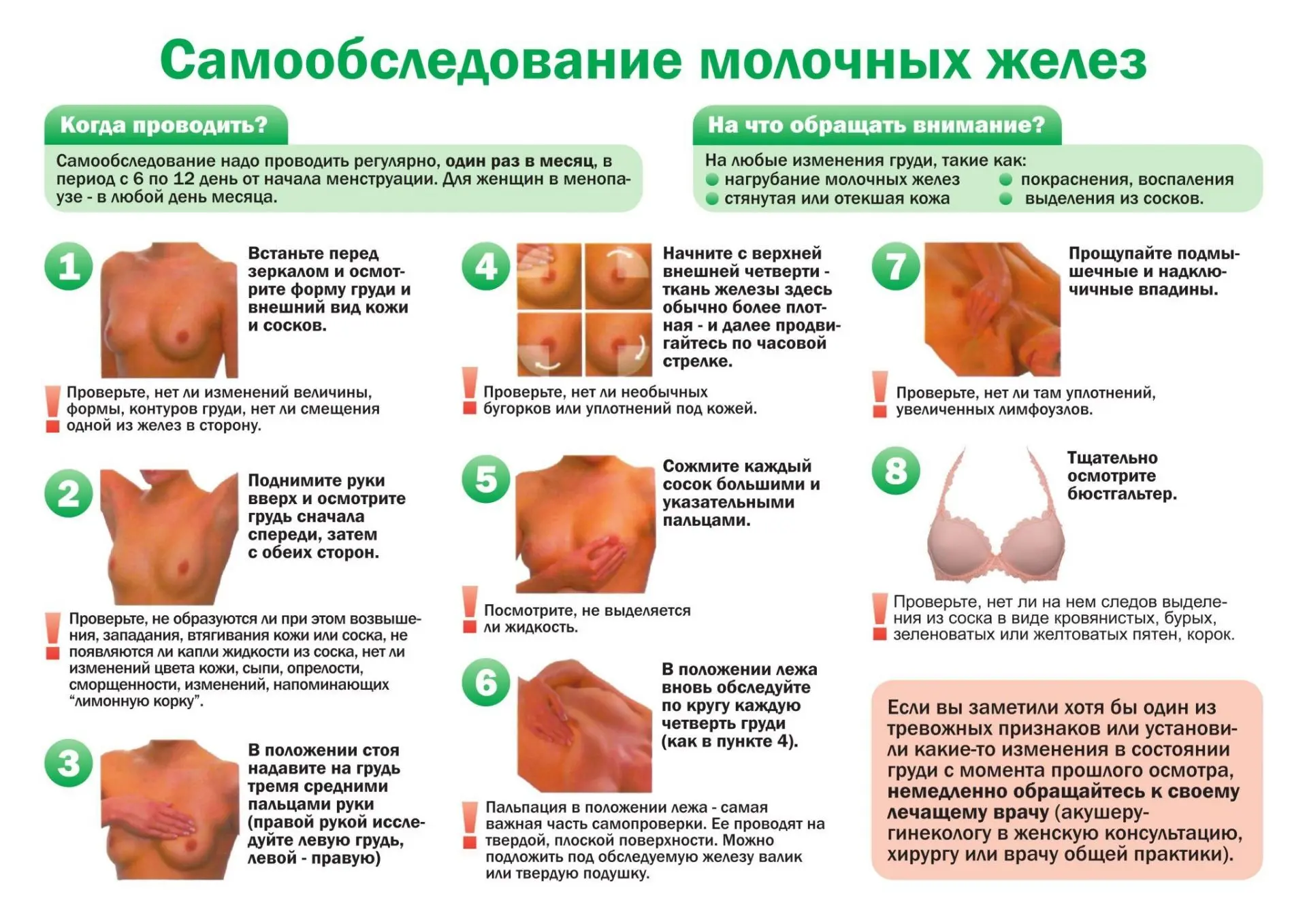 ❓Как не пропустить рак груди

⚠️ Рак молочной железы занимает лидирующие позиции среди всех злокачес