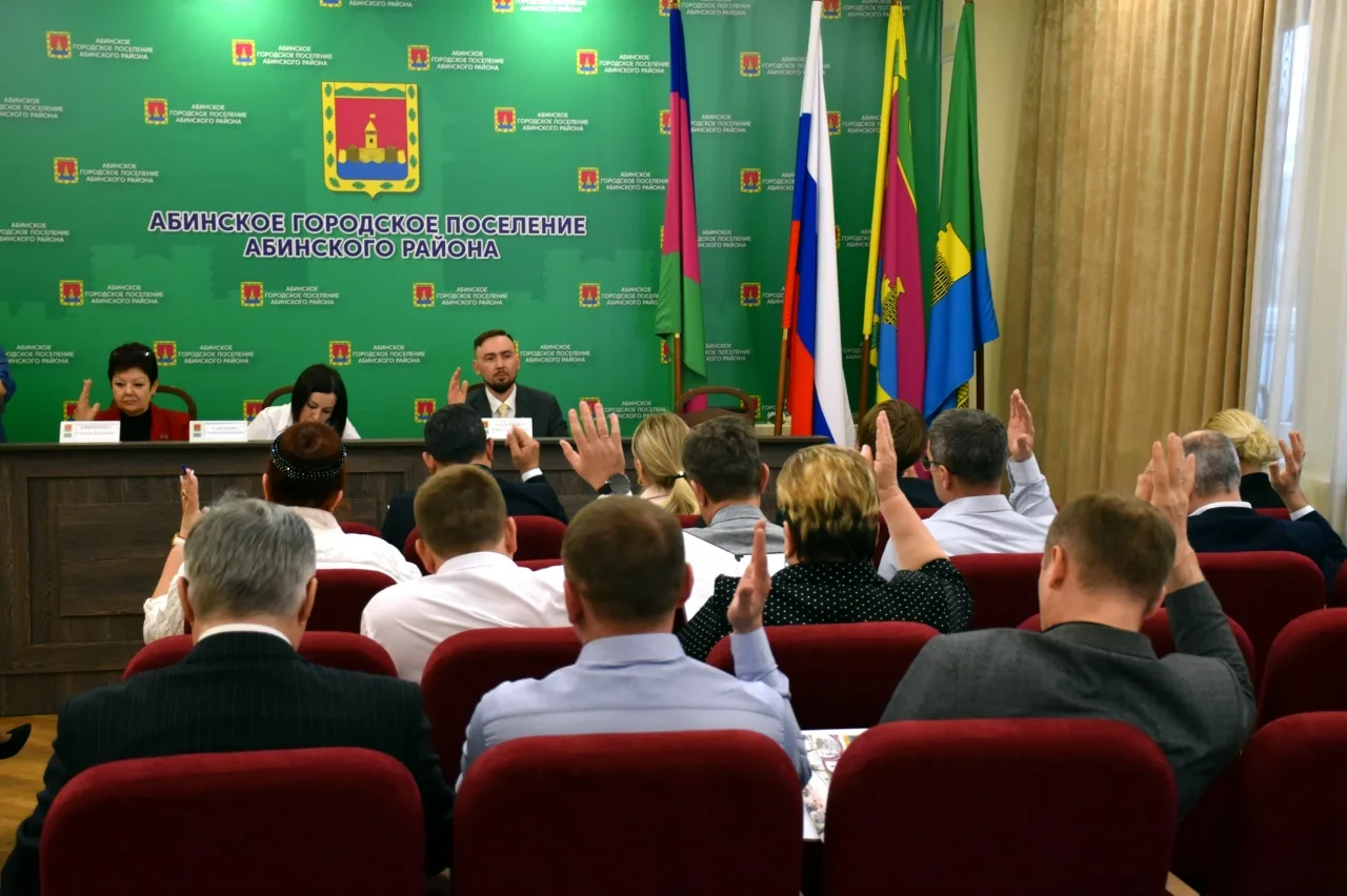 Двадцать пятая сессия Совета Абинского городского поселения.  Прошла двадцать пятая очередная сессия