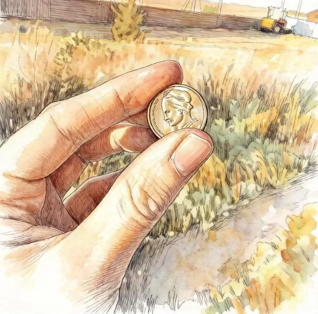 Пишу, а у самой не то что руки - у меня даже ресницы трясутся. Подарок! Греческая драхм...