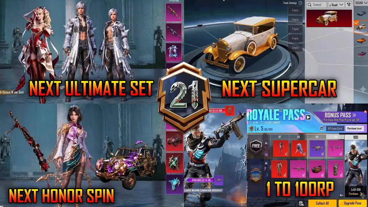 🪖 Все костюмы и сеты персонажей в Royale Pass A21 (PUBG Mobile).