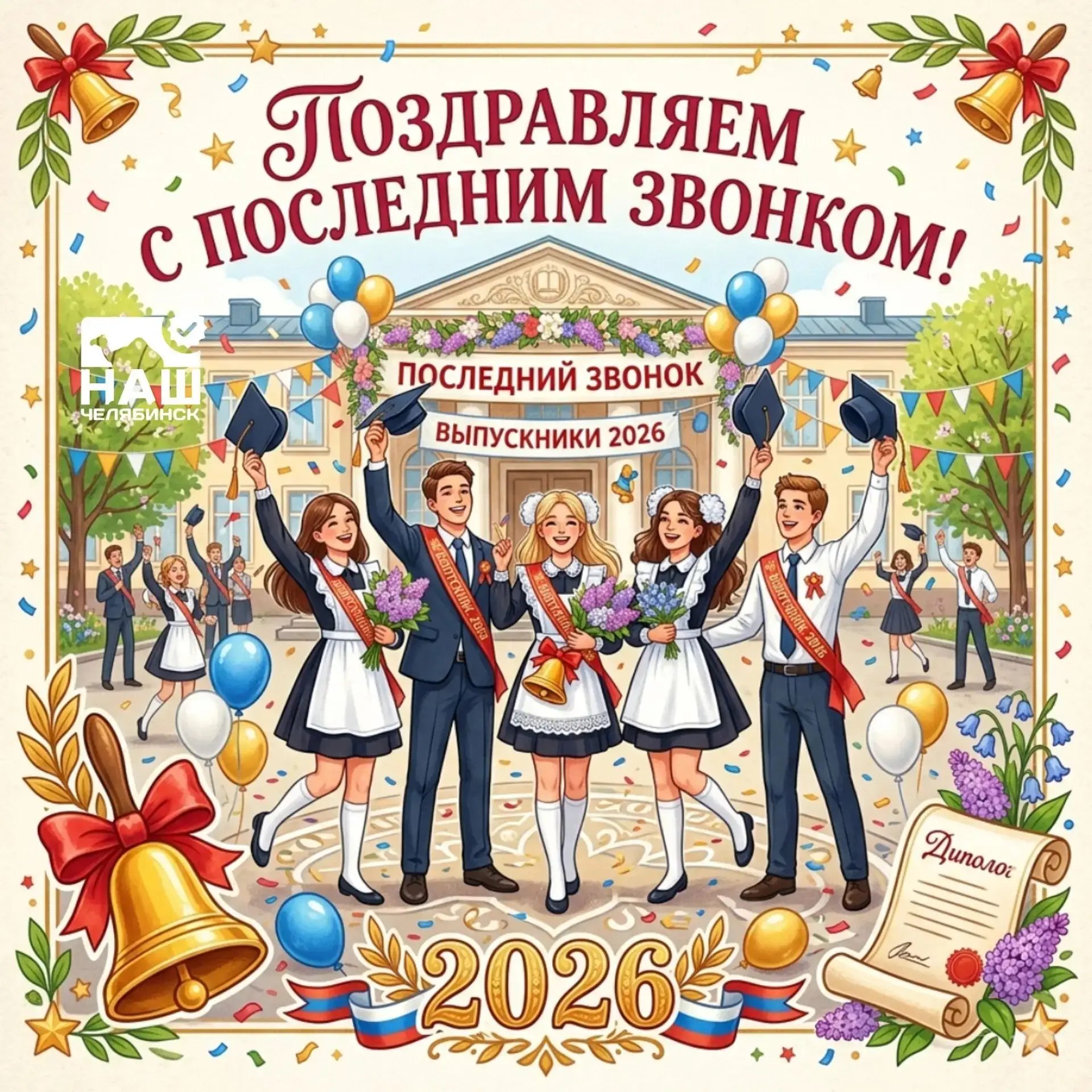 🔔 Уважаемые выпускники! Сегодня прозвучит последний звонок — и с его аккордом завершится целый этап