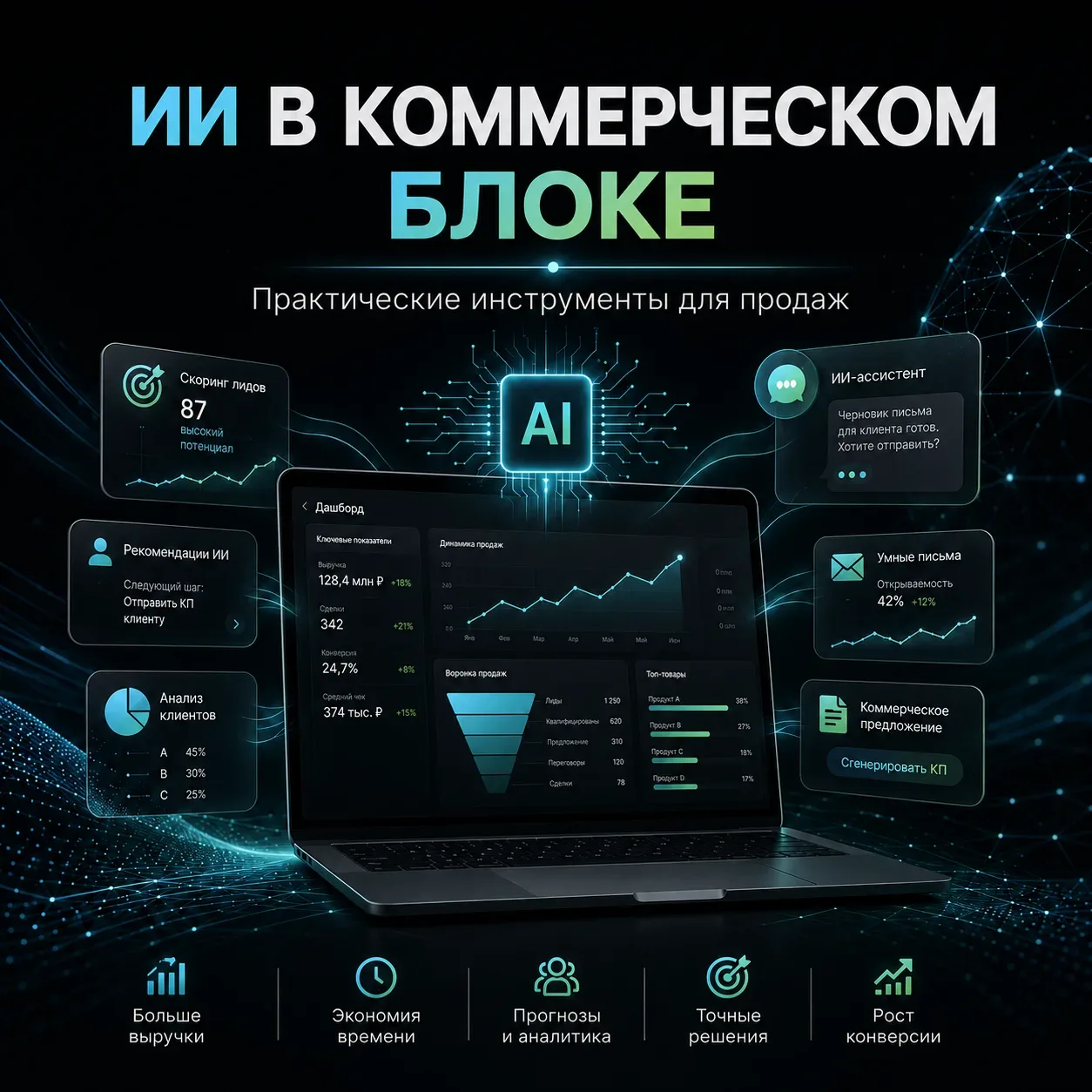 ИИ в продажах — это не про “заменить менеджеров”