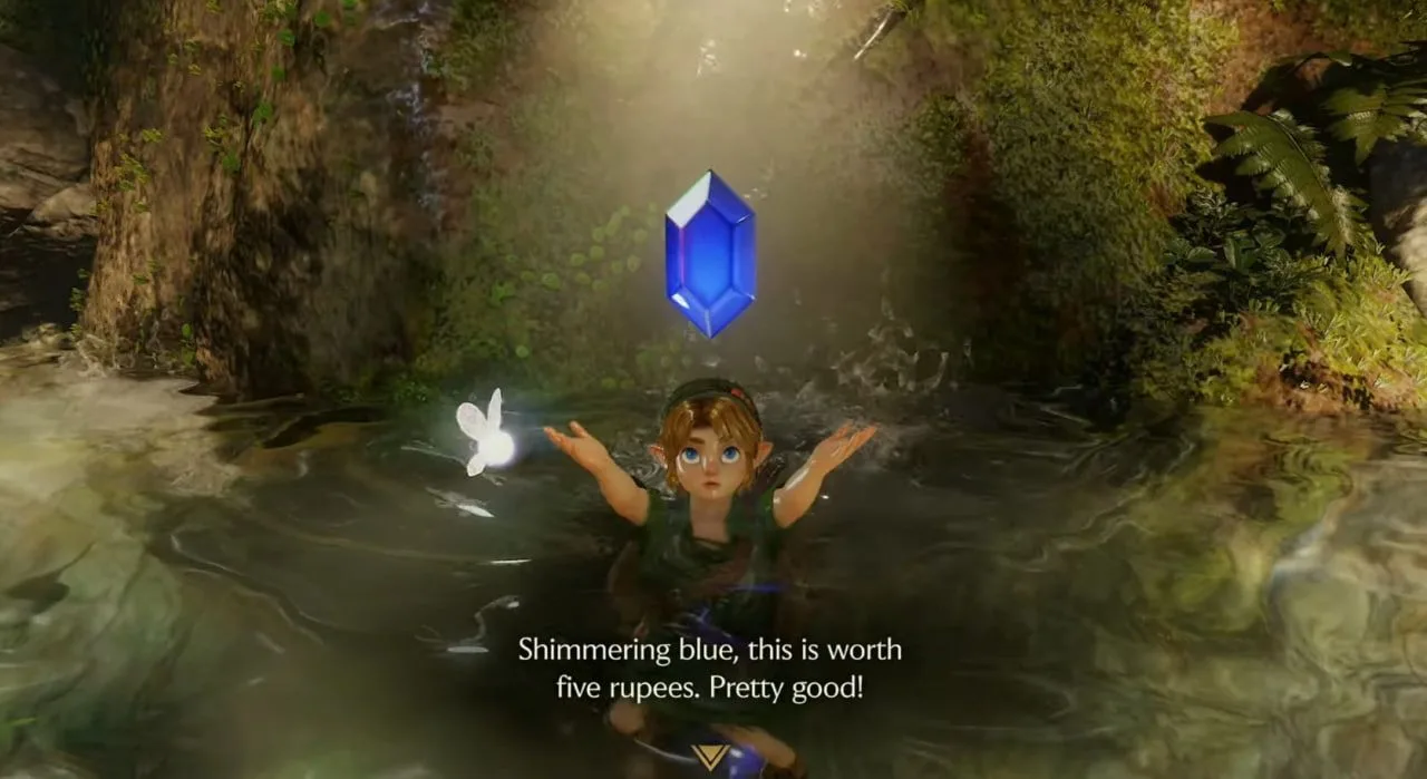 В ремейке Legend of Zelda: Ocarina of Time здоровенный синий кристалл, за которым нужно...